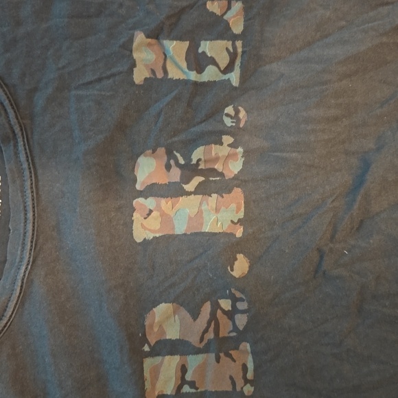 RRL Double RL Ralph Lauren camo camouflage t shirt almost new black size XXL - Picture 3 of 3